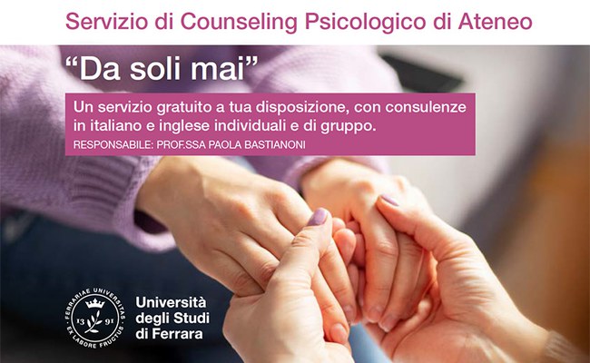 Servizio di counseling psicologico "Da soli mai"