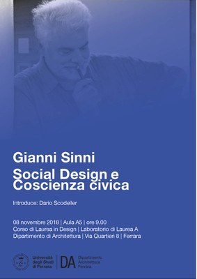 Social Design e Coscienza civica - Incontro con Gianni Sinni