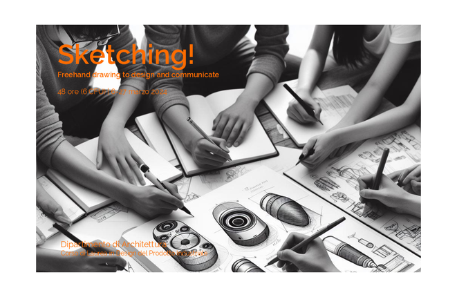 Workshop| Sketching! Freehand drawing to design and communicate