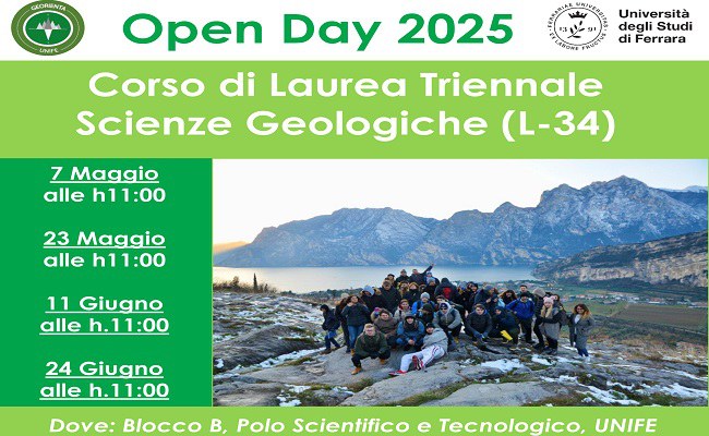 Open day di Scienze Geologiche 2025