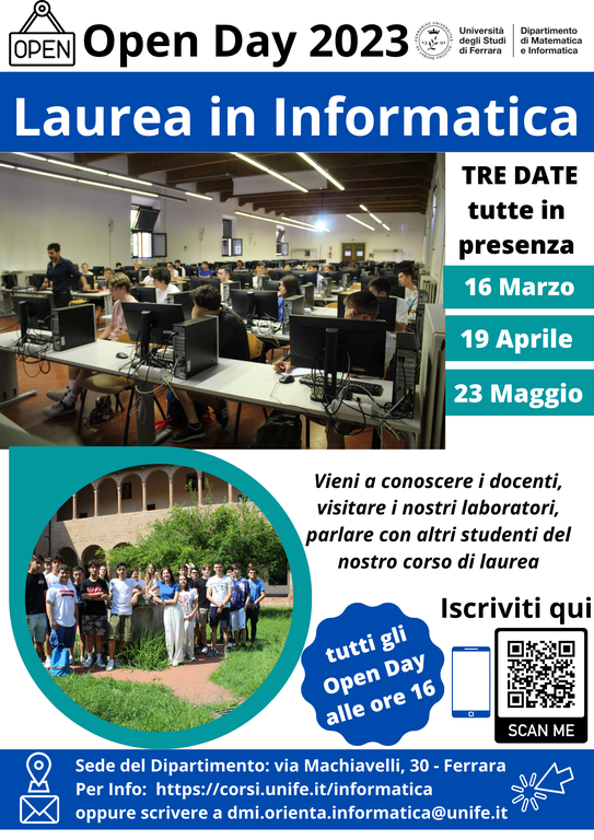 Locandina Open Day 2023