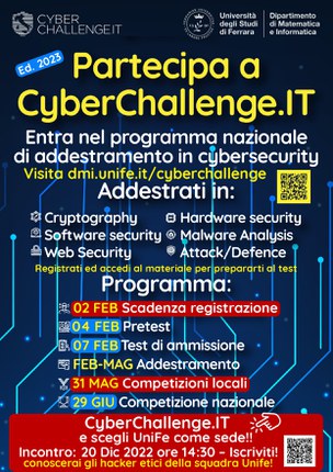 Partecipa alla Cyberchallenge 2023!
