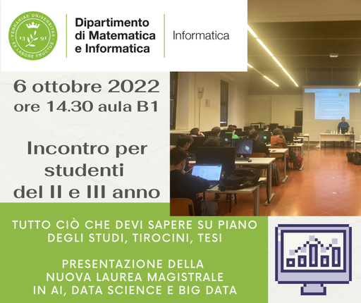 Incontro su piani di studio e laurea magistrale
