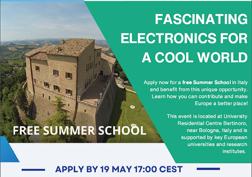 18-23 Agosto free summer school: FASCINATING ELECTRONICS FOR A COOL WORLD