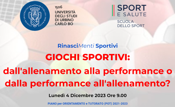 GIOCHI SPORTIVI: dall’allenamento alla performance o dalla performance all’allenamento?