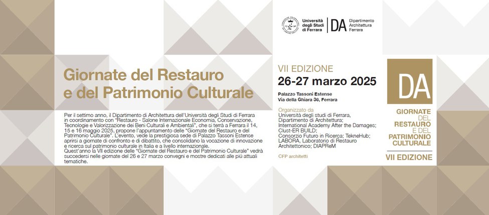 Giornate del Restauro e del Patrimonio Culturale Giornate del Restauro e del Patrimonio Culturale