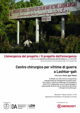 L’esperienza di Emergency a Lashkar-gah.