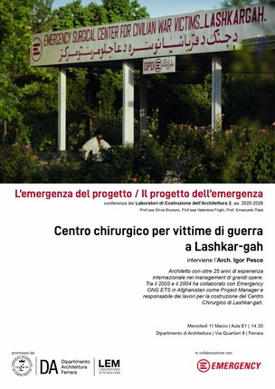 L’esperienza di Emergency a Lashkar-gah.