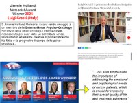 Il Prof. Luigi Grassi è il primo medico italiano insignito del Jimmie Holland Memorial Awards