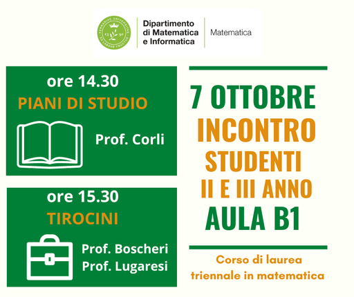 Incontro per II e III anno